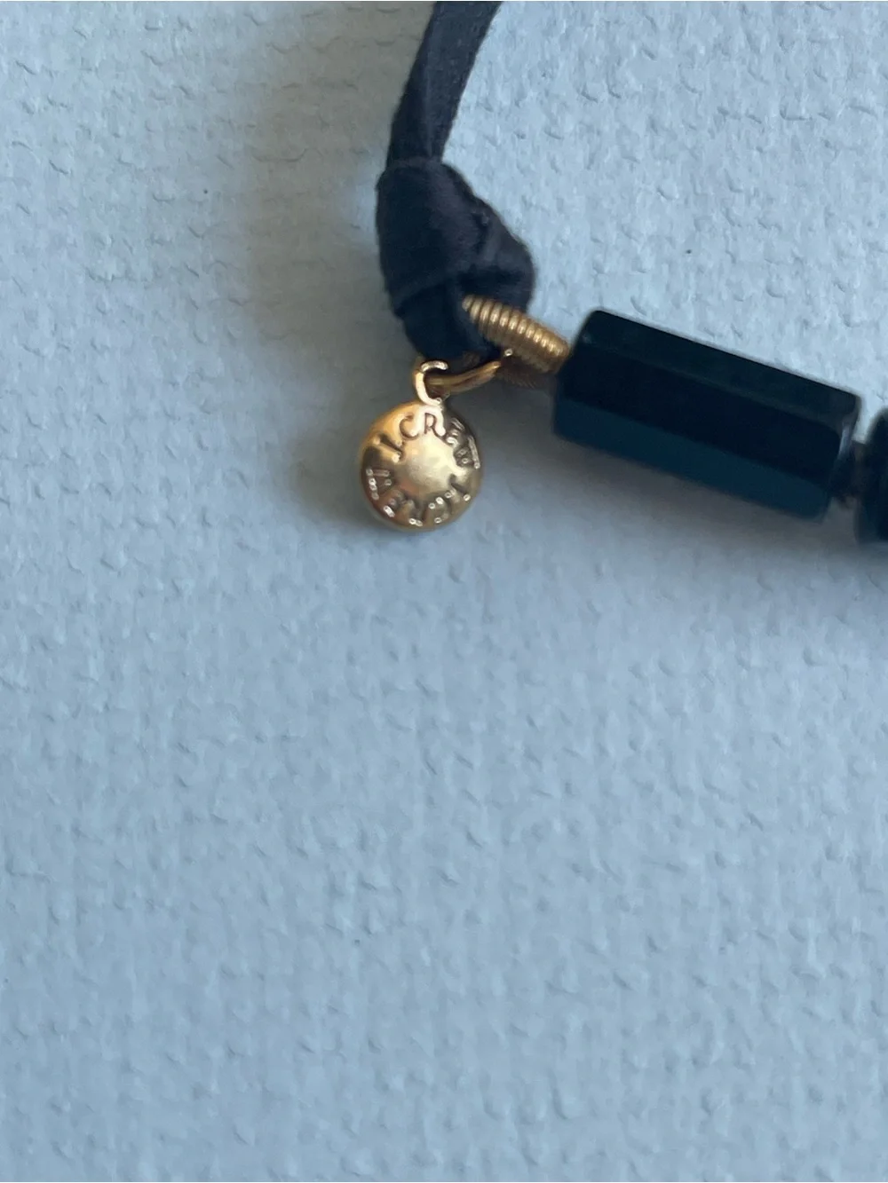 J.Crew Black Glass Bead Necklace